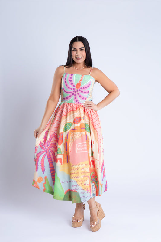 AMANDA PRINT MAXI DRESS