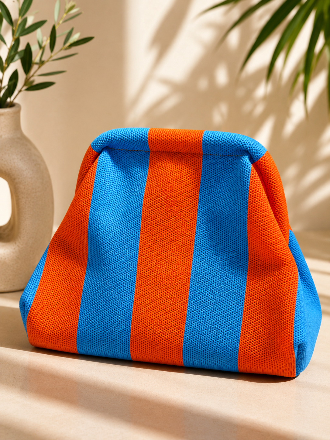 Clutch Riviera Azul & Naranja