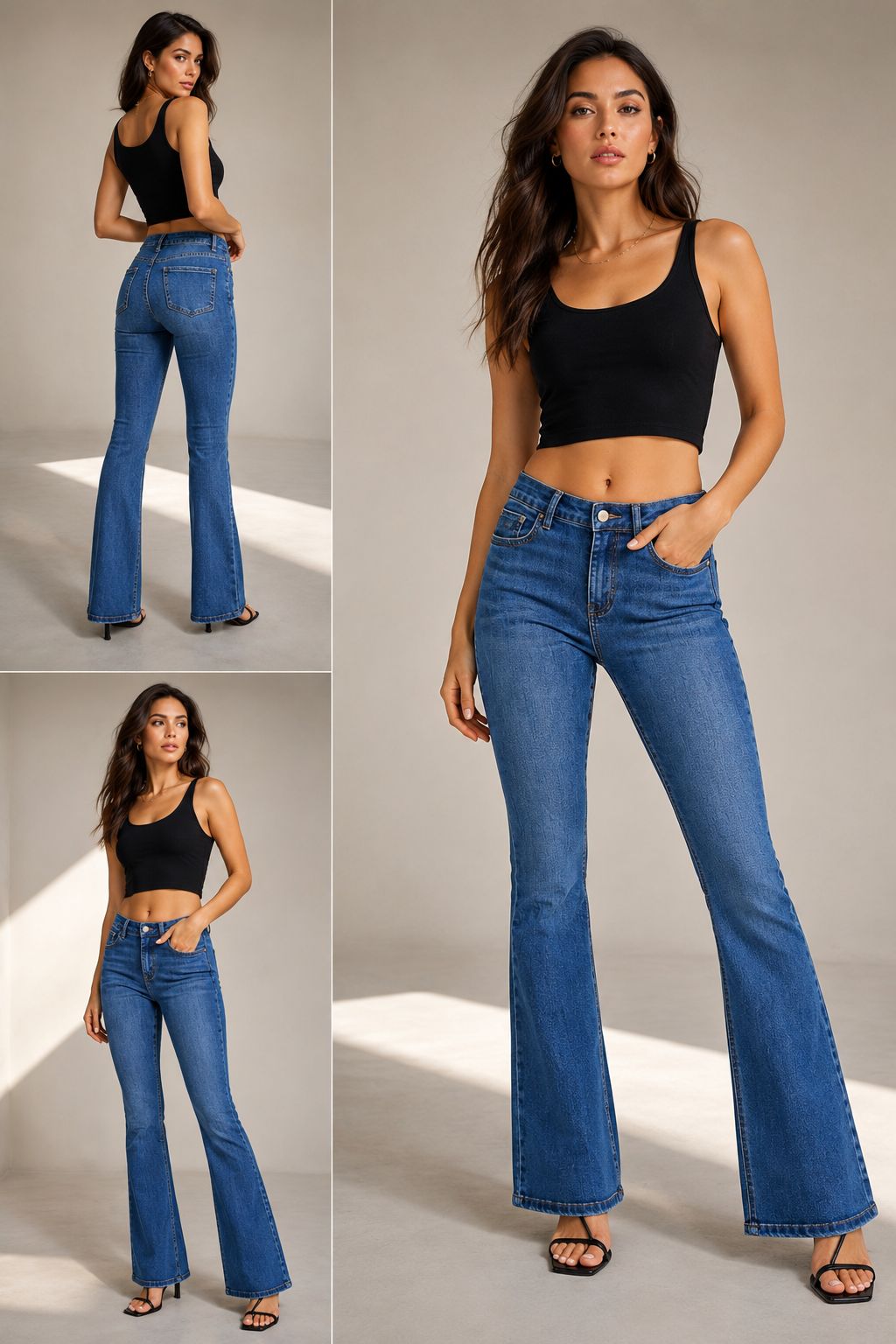 KATHERINE MID RISE FLARE JEANS