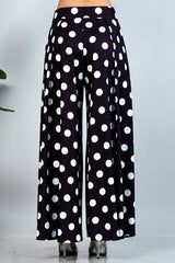 PALAZZO POLKA DOT PRINT PANTS