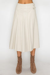 DENISE LEATHER SKIRT