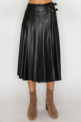 DENISE LEATHER SKIRT