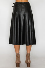 DENISE LEATHER SKIRT