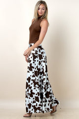 PALAZZO COW PRINT PANTS