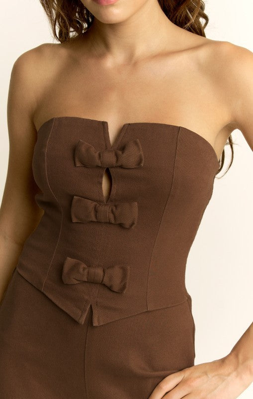 MARIHER CHOCOLATE JUMPSUIT