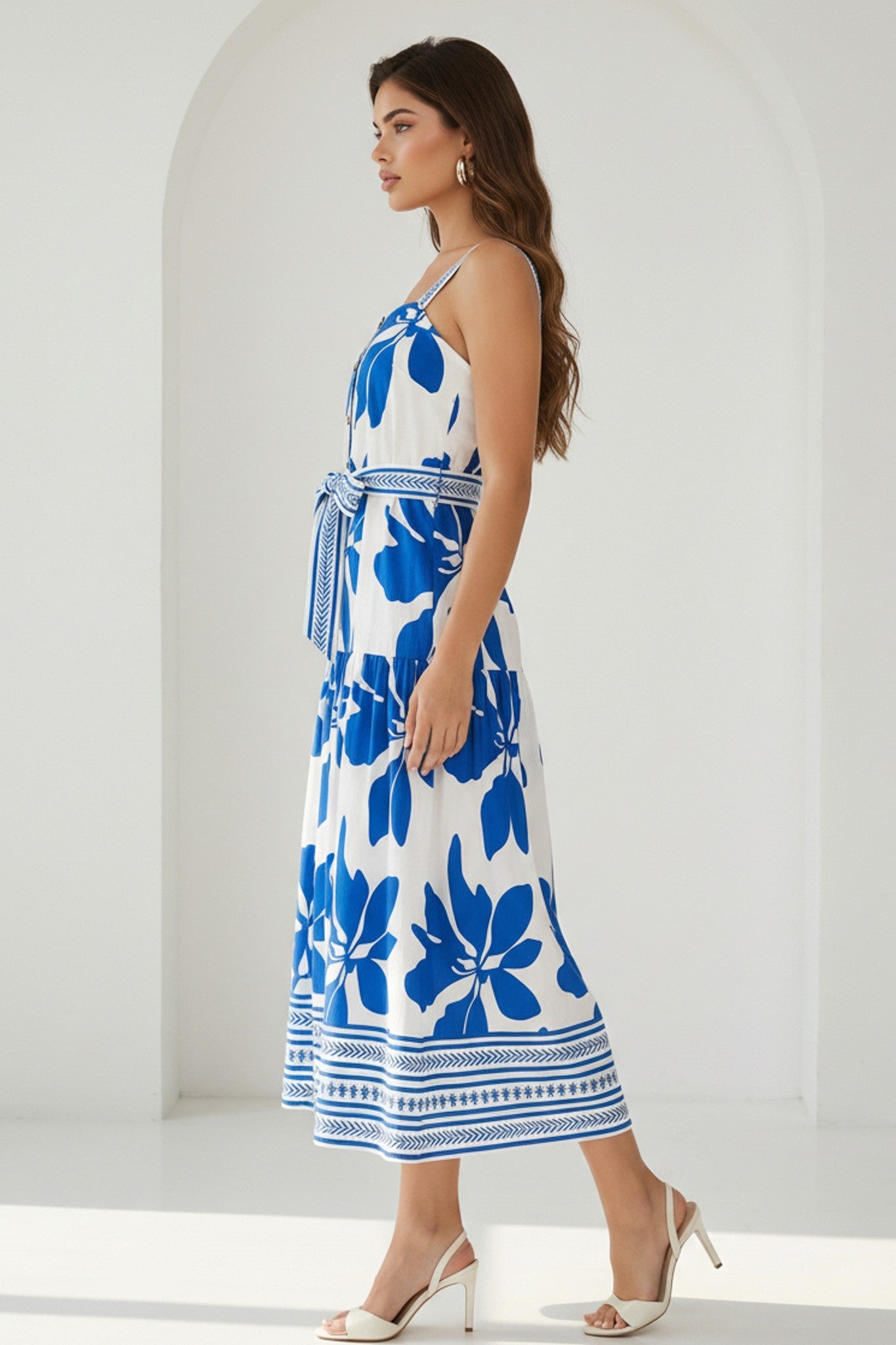 VESTIDO MIDI DANIBEL PRINT