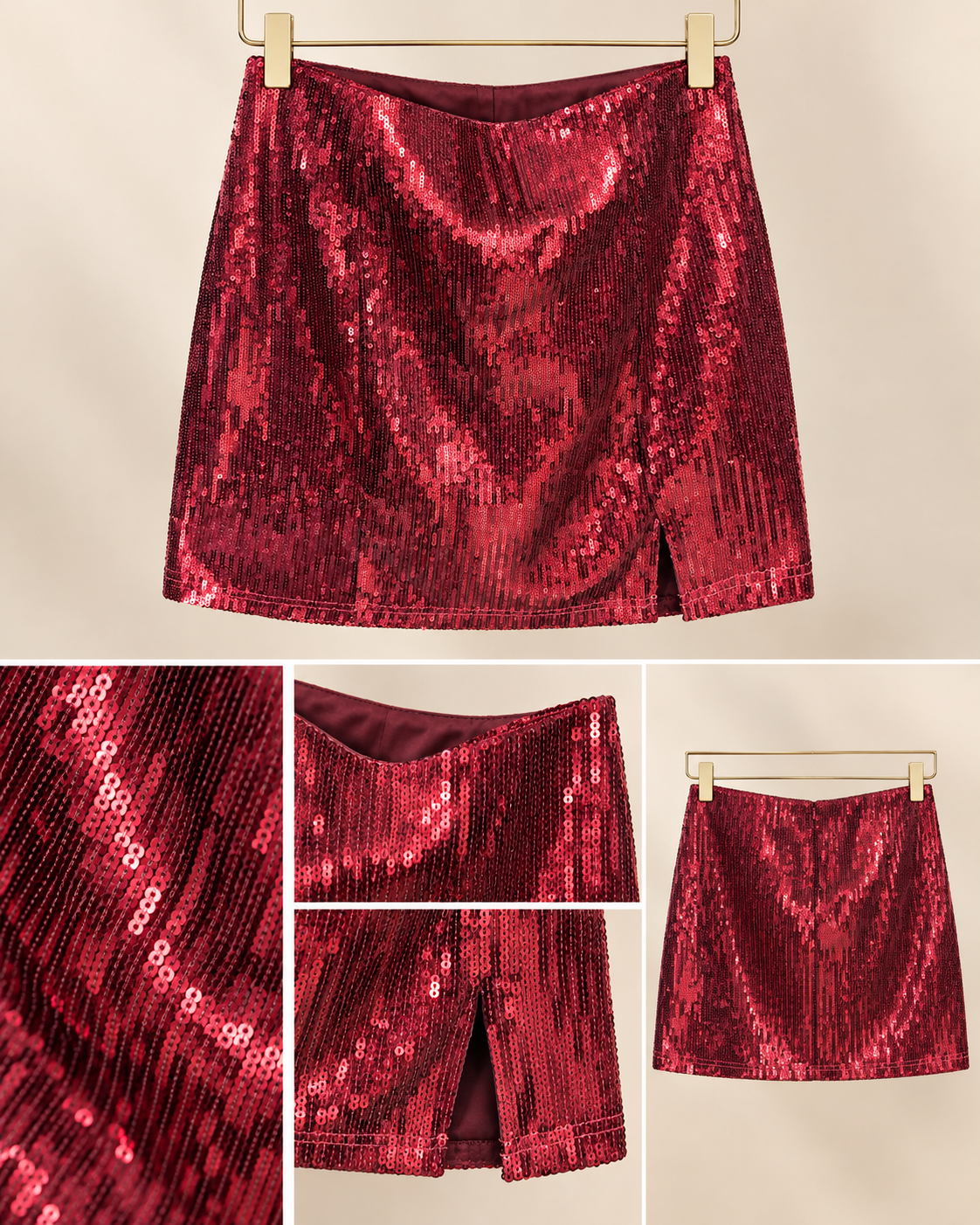 ZORAIDA SEQUIN MINI SKIRT