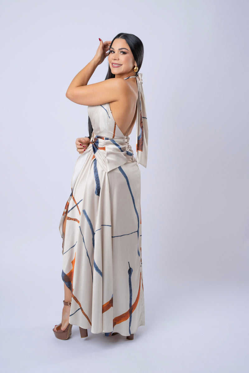 VESTIDO MAXI ESTAMPADO SORAYA