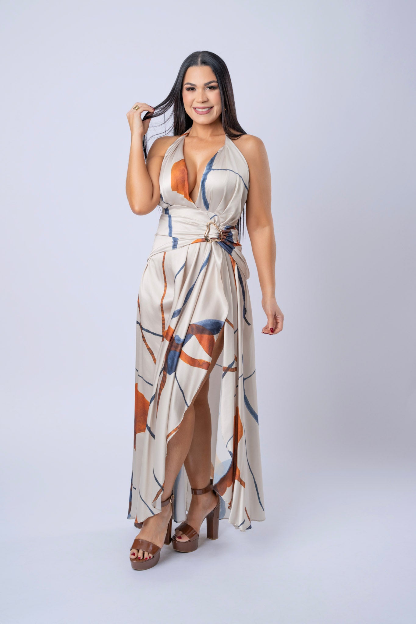 VESTIDO MAXI ESTAMPADO SORAYA