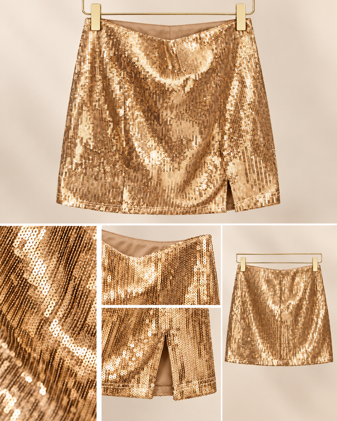 ZORAIDA SEQUIN MINI SKIRT