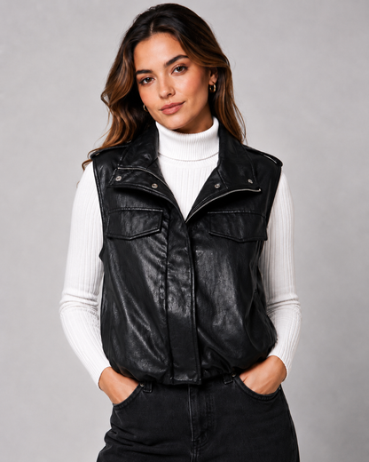 ASLIE LEATHER VEST