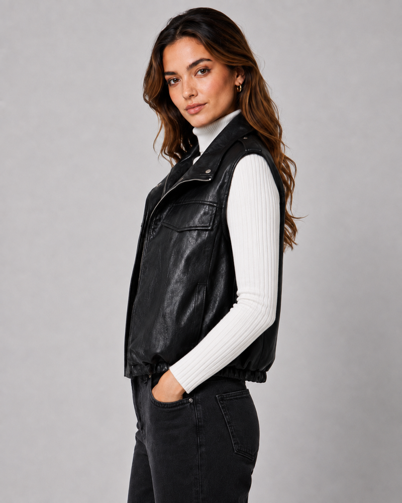 ASLIE LEATHER VEST