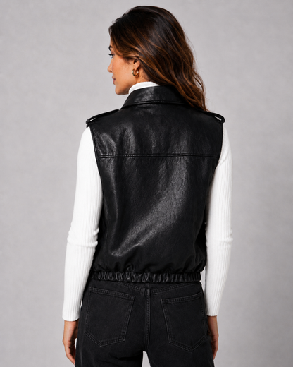 ASLIE LEATHER VEST