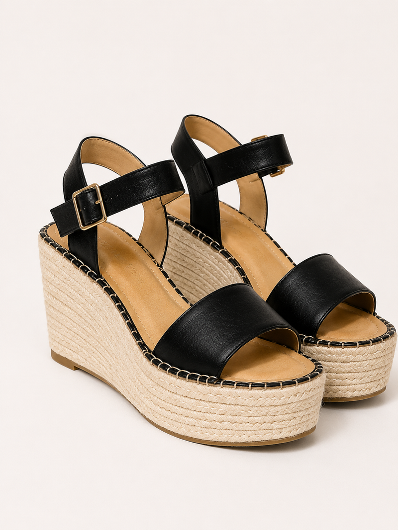 NERITZA BLACK SANDALS
