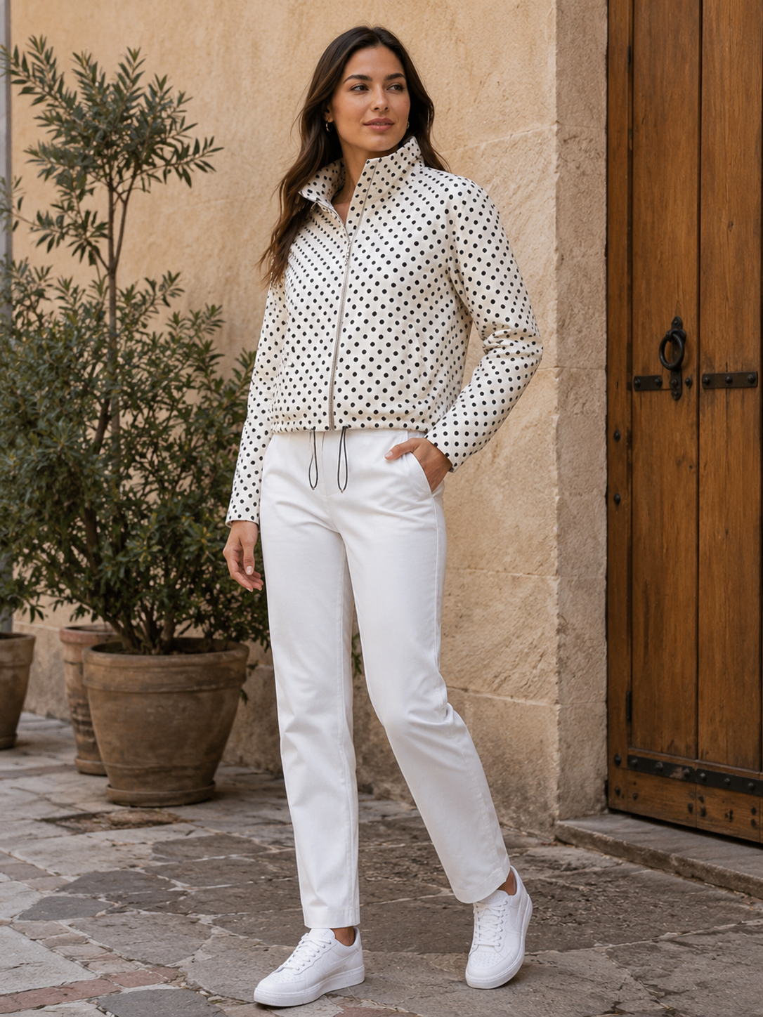 LAURENT POLKA DOT JACKET