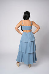 VALENTINA DENIM MAXI DRESS