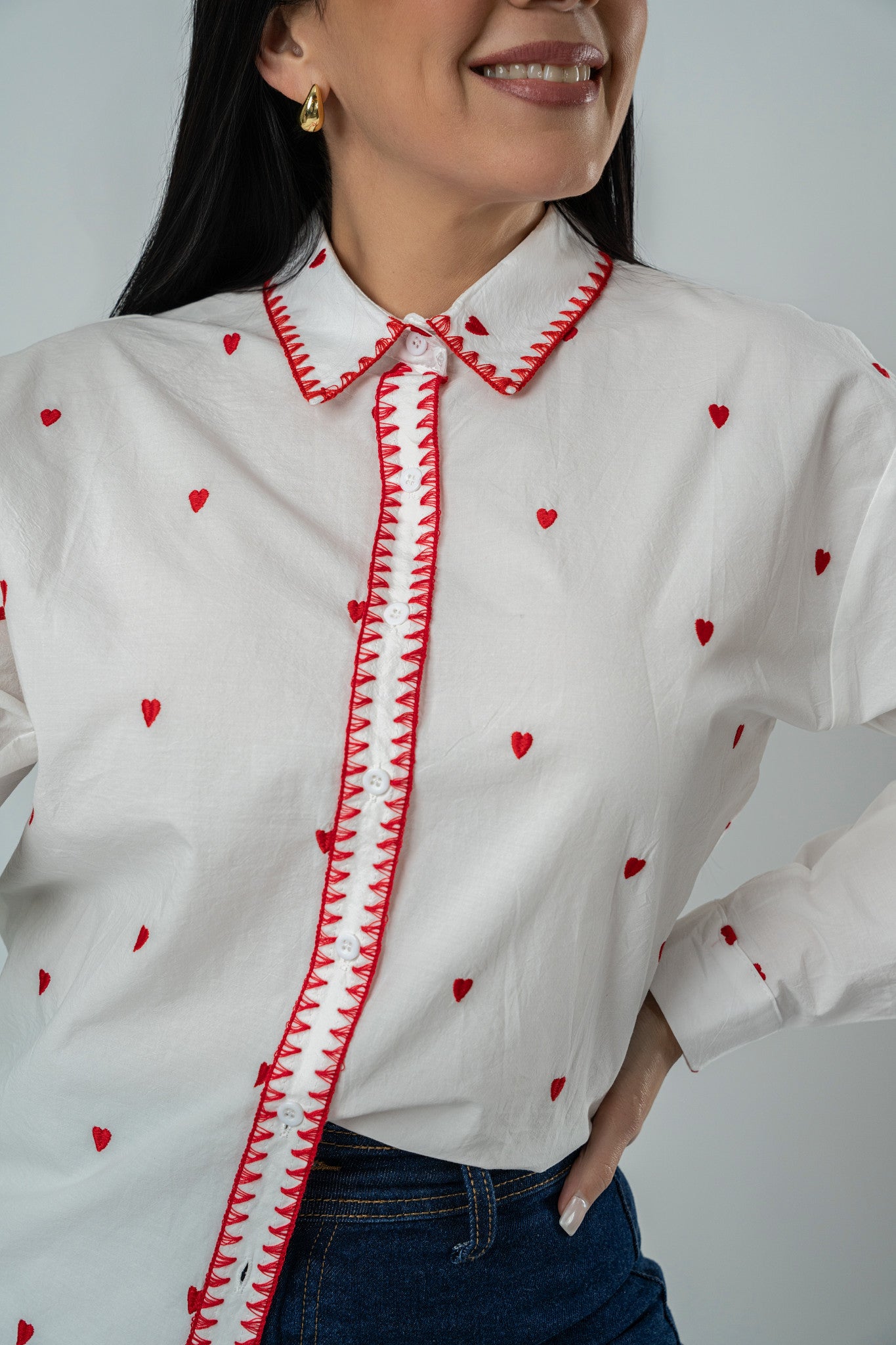 MARILUZ HEARTS SHIRT