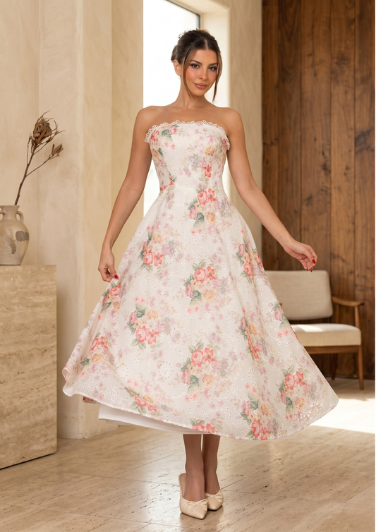 SABINA PRINT MIDI DRESS