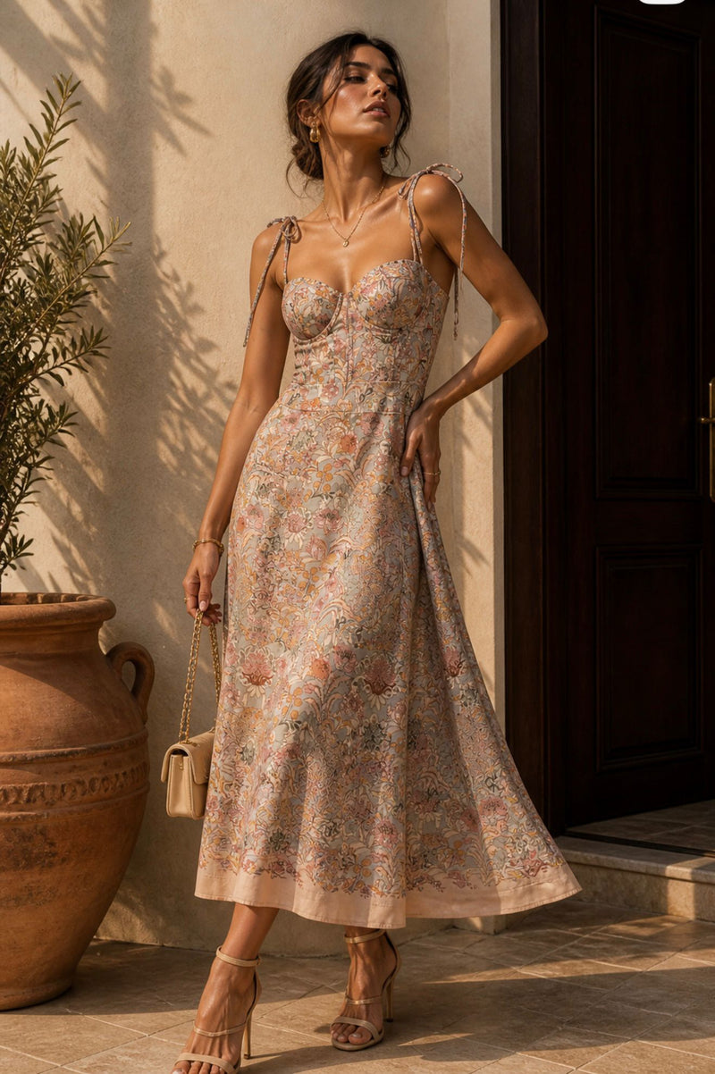 HANNA PRINT MIDI DRESS