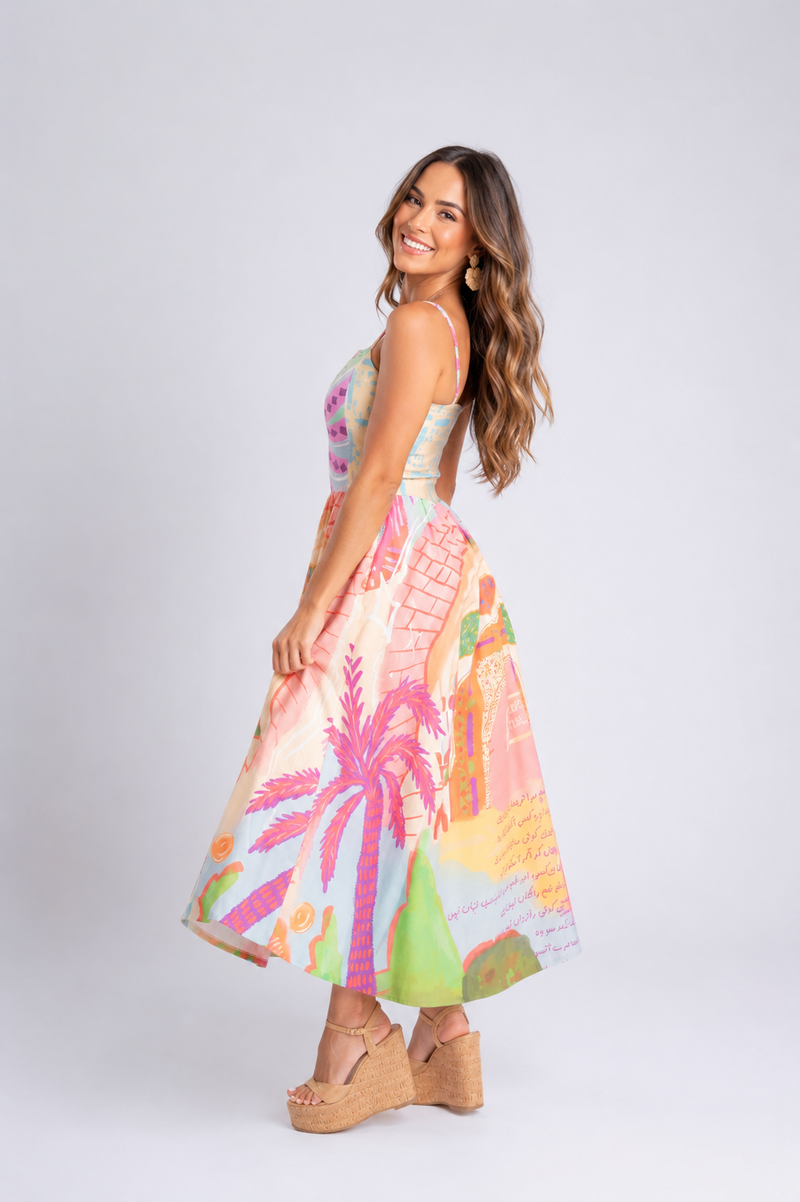 VESTIDO MAXI ESTAMPADO AMANDA